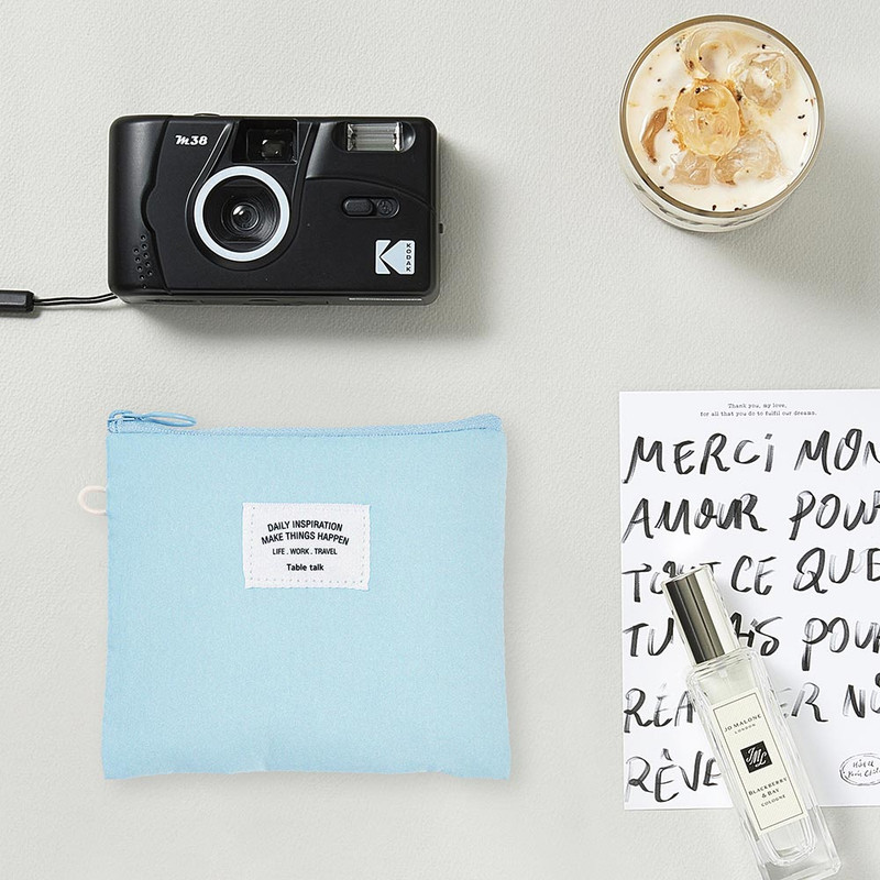 Morning Blue - Antenna Shop Soft Small Zipper Pouch