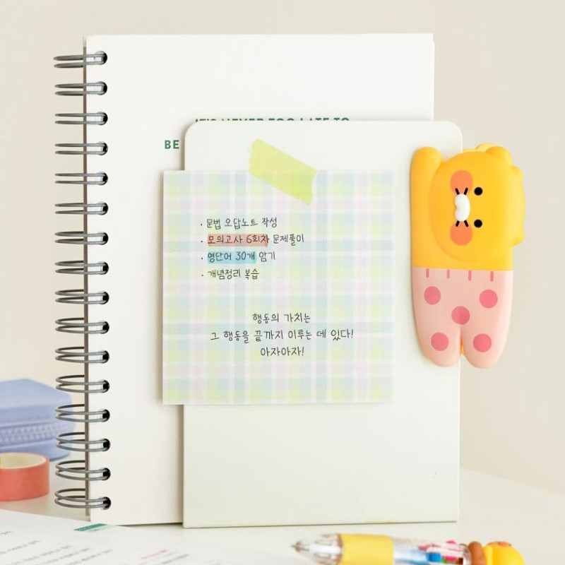 Usage example of Kakao Friends Choonsik Big Paper Clip Usage example of Kakao Friends Choonsik Big Paper Clip