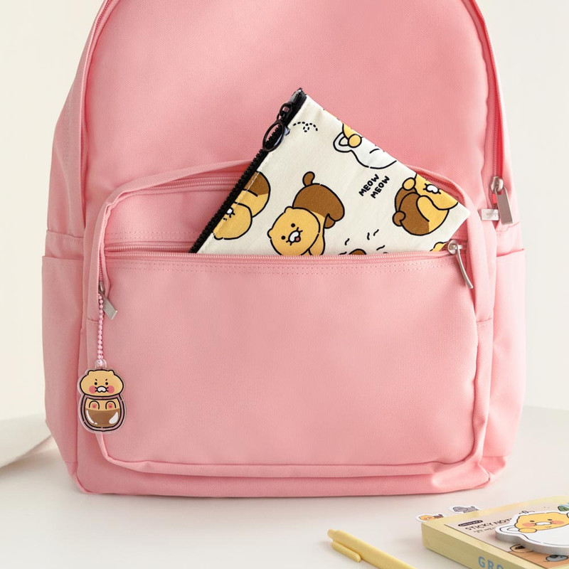 Usage example of Kakao Friends Choonsik Pattern Medium Cotton Flat Pouch