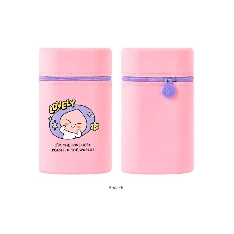 Apeach - Kakao Friends Say Cheese Silicone Stranding Pencil Case Apeach - Kakao Friends Say Cheese Silicone Stranding Pencil Case