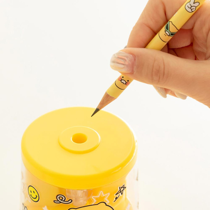 Easy to use - Kakao Friends Say Cheese Choonsik Electric Pencil Sharpener Easy to use - Kakao Friends Say Cheese Choonsik Electric Pencil Sharpener