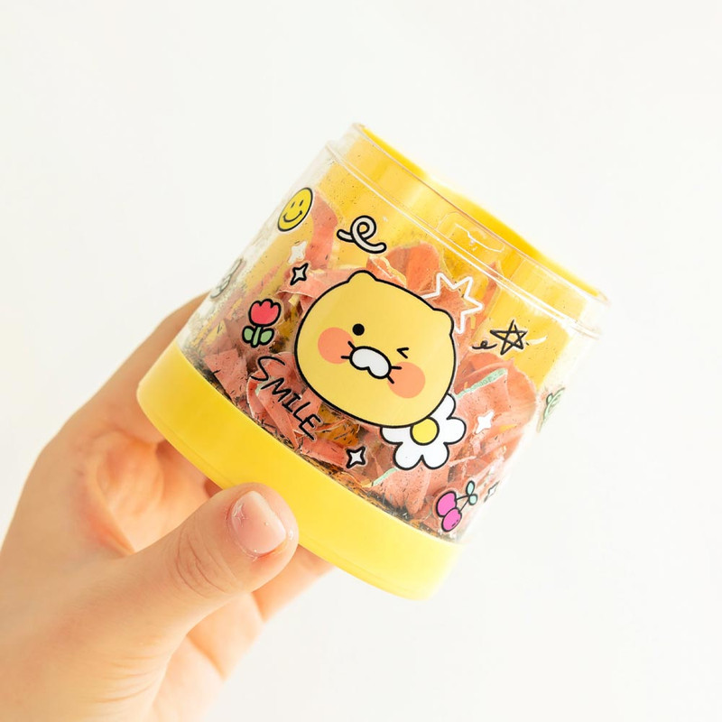 Clear shavings box - Kakao Friends Say Cheese Choonsik Electric Pencil Sharpener Clear shavings box - Kakao Friends Say Cheese Choonsik Electric Pencil Sharpener