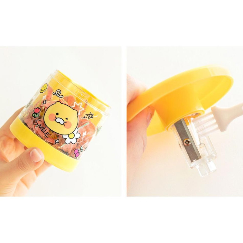 Easy to clean - Kakao Friends Say Cheese Choonsik Electric Pencil Sharpener Easy to clean - Kakao Friends Say Cheese Choonsik Electric Pencil Sharpener