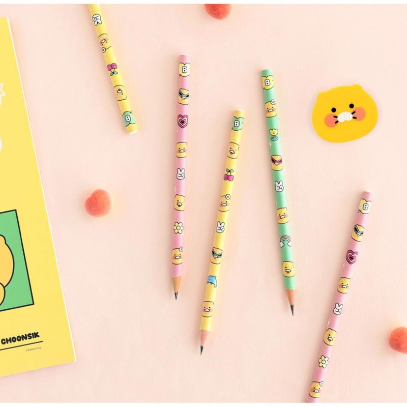 Usage example of Kakao Friends Say Cheese B Pencil Set of 6p Usage example of Kakao Friends Say Cheese B Pencil Set of 6p