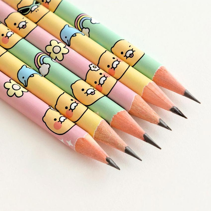 B lead - Kakao Friends Say Cheese B Pencil Set of 6p B lead - Kakao Friends Say Cheese B Pencil Set of 6p