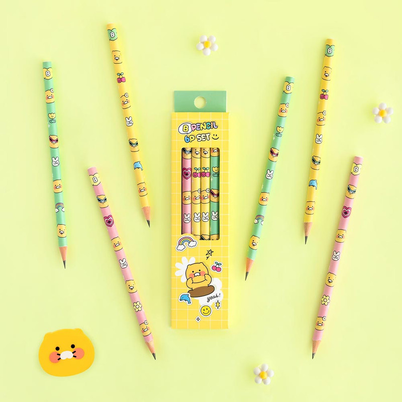 Usage example of Kakao Friends Say Cheese B Pencil Set of 6p Usage example of Kakao Friends Say Cheese B Pencil Set of 6p