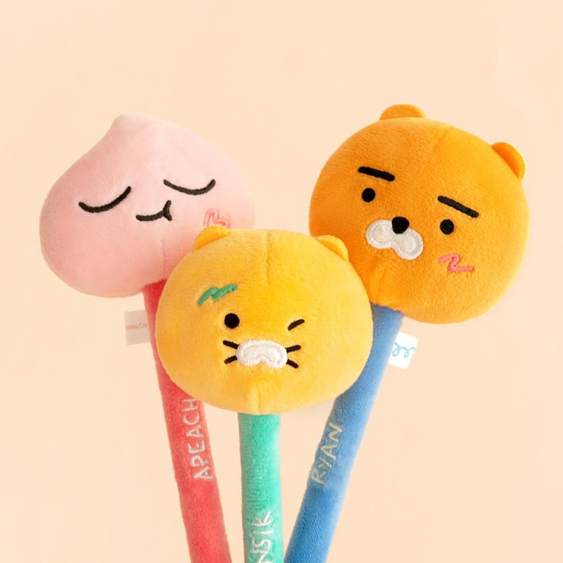 with cute kakao friends plush - Kakao Friends Plush 0.5mm Black Ballpoint Pen with cute kakao friends plush - Kakao Friends Plush 0.5mm Black Ballpoint Pen