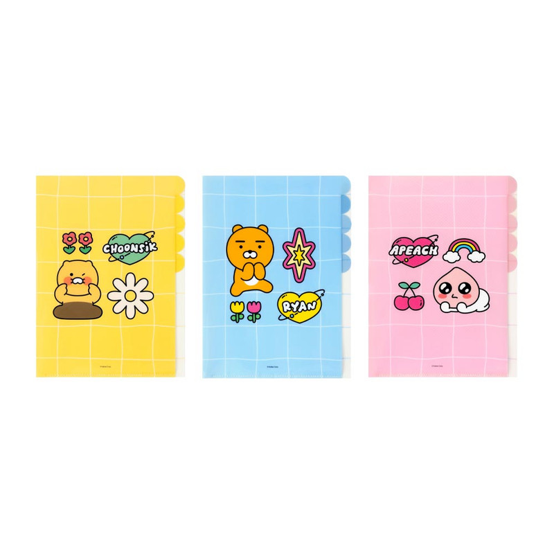 Kakao Friends Say Cheese A4 5 Pocket File Holder Kakao Friends Say Cheese A4 5 Pocket File Holder