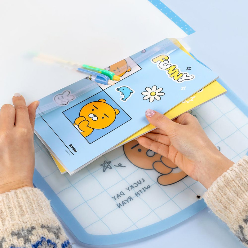 A4-sized organizer - Kakao Friends Say Cheese Accordion File Folder A4-sized organizer - Kakao Friends Say Cheese Accordion File Folder