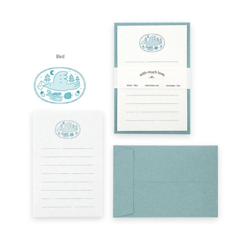 Bird - Dash And Dot With Much Love Mini Letter Set Bird - Dash And Dot With Much Love Mini Letter Set