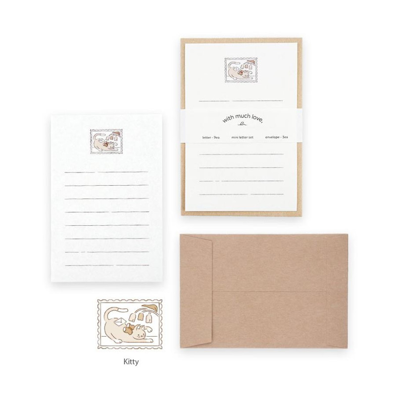 Kitty - Dash And Dot With Much Love Mini Letter Set Kitty - Dash And Dot With Much Love Mini Letter Set