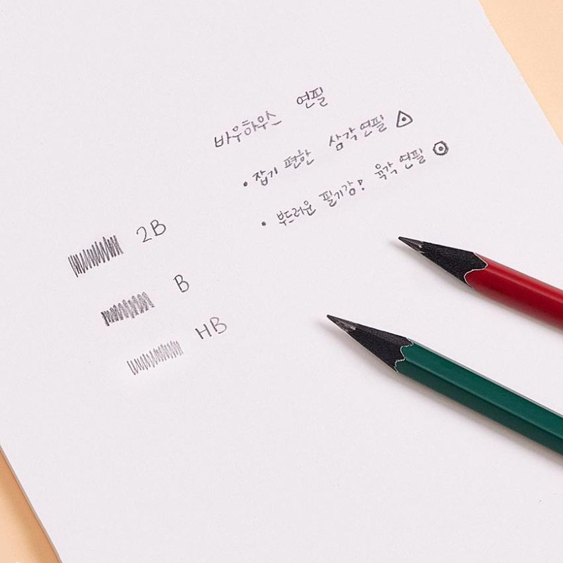 Usage example of Monami Bauhaus Classic Hexagonal Pencil With Eraser Set