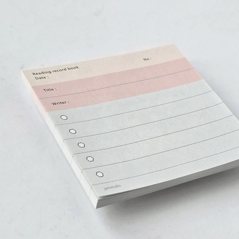 Jam Studio 50 Essential Books Reading Journal & Summary Notepad