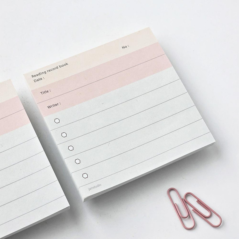 Jam Studio 50 Essential Books Reading Journal & Summary Notepad