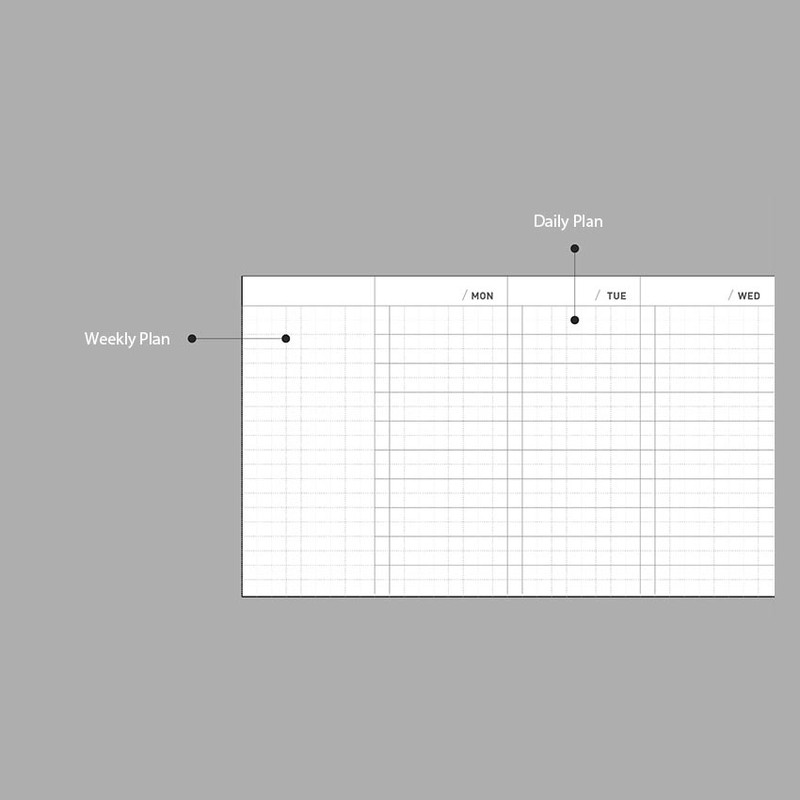 Weekly plan - Jam Studio Plan It 6 Months Undated Weekly Planner Weekly plan - Jam Studio Plan It 6 Months Undated Weekly Planner