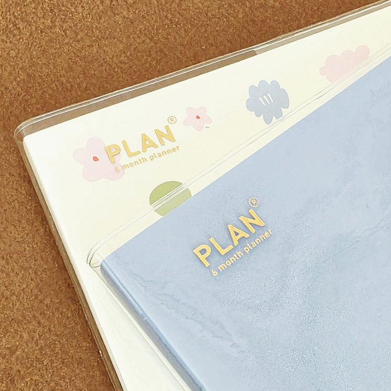 Clear PVC cover - Jam Studio Plan It 6 Months Undated Weekly Planner Clear PVC cover - Jam Studio Plan It 6 Months Undated Weekly Planner