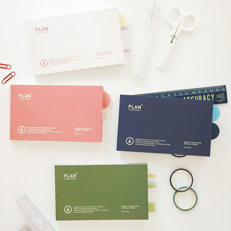 Jam Studio Plan It 6 Months Undated Weekly Study Planner Jam Studio Plan It 6 Months Undated Weekly Study Planner