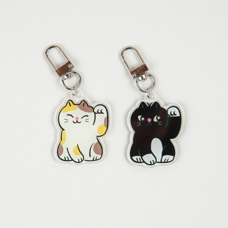 All New Frame Luc-ky Cat Acrylic Keyring