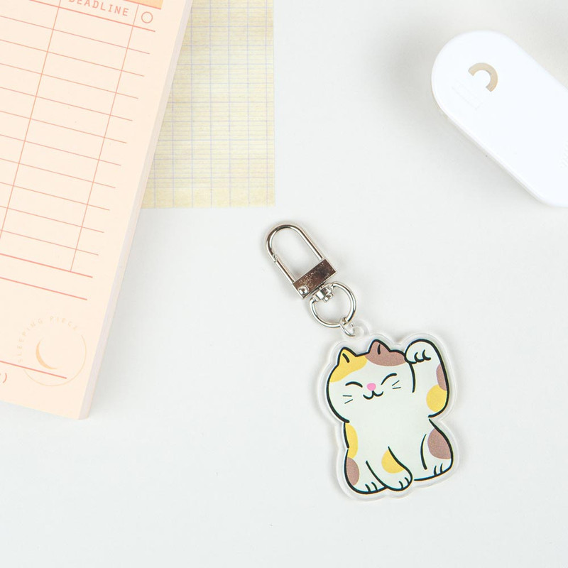 Usage example of All New Frame Luc-ky Cat Acrylic Keyring