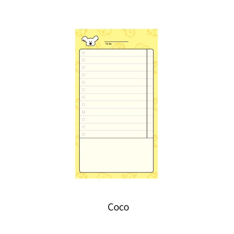 coco - Romane Brunch Brother Checklist Notepad coco - Romane Brunch Brother Checklist Notepad
