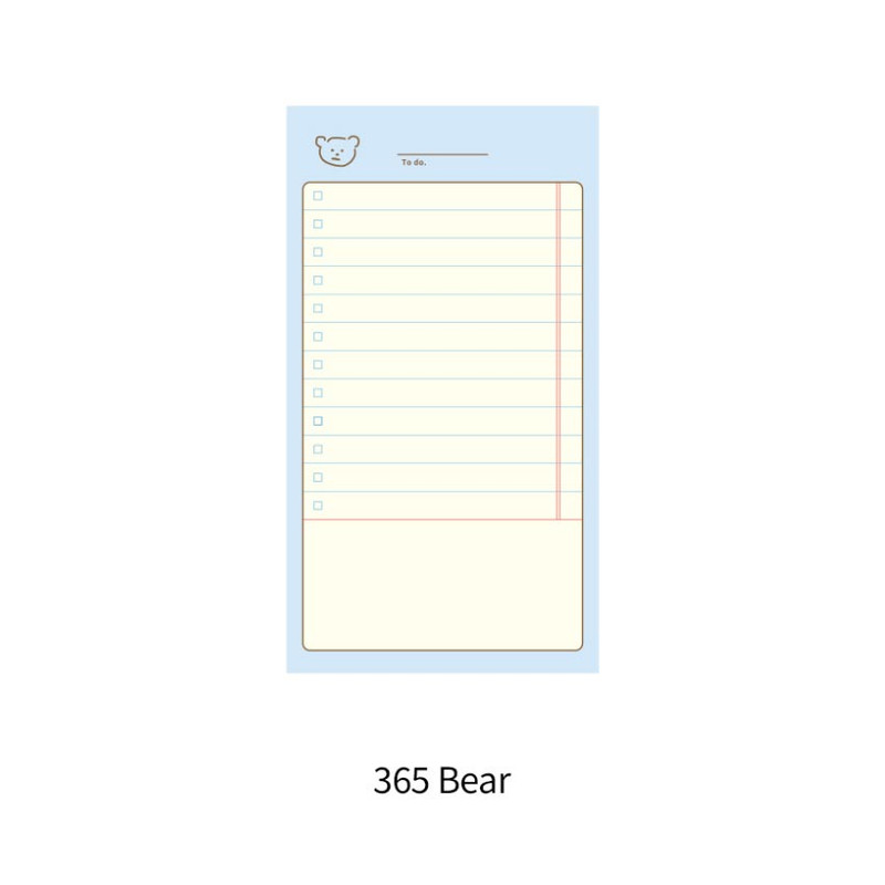 365 bear - Romane Brunch Brother Checklist Notepad 365 bear - Romane Brunch Brother Checklist Notepad