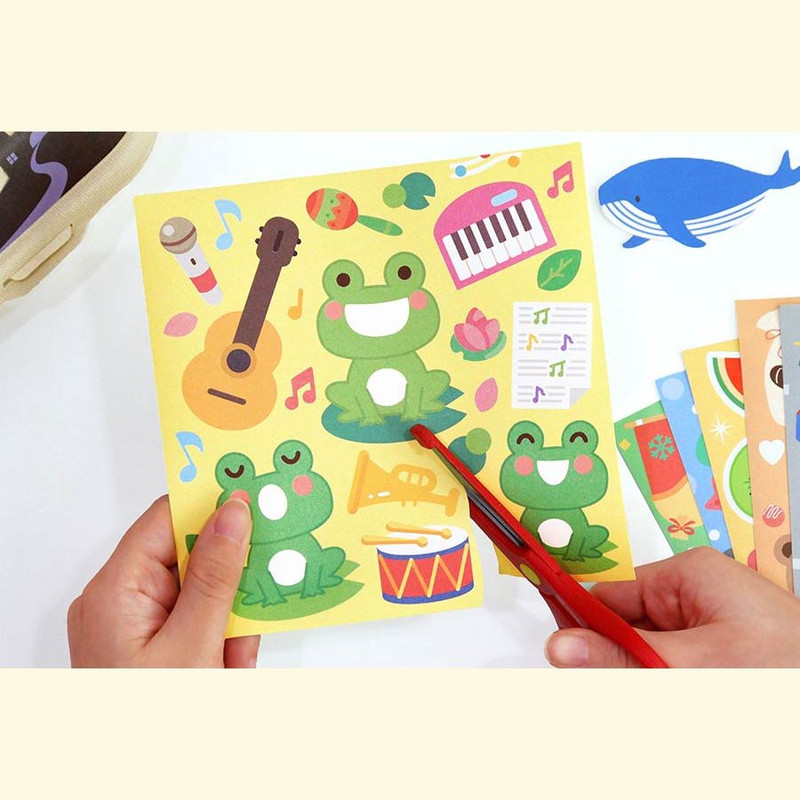 Usage example of Indigo 15 Pack DIY Paper Cutting Stickers for Kids