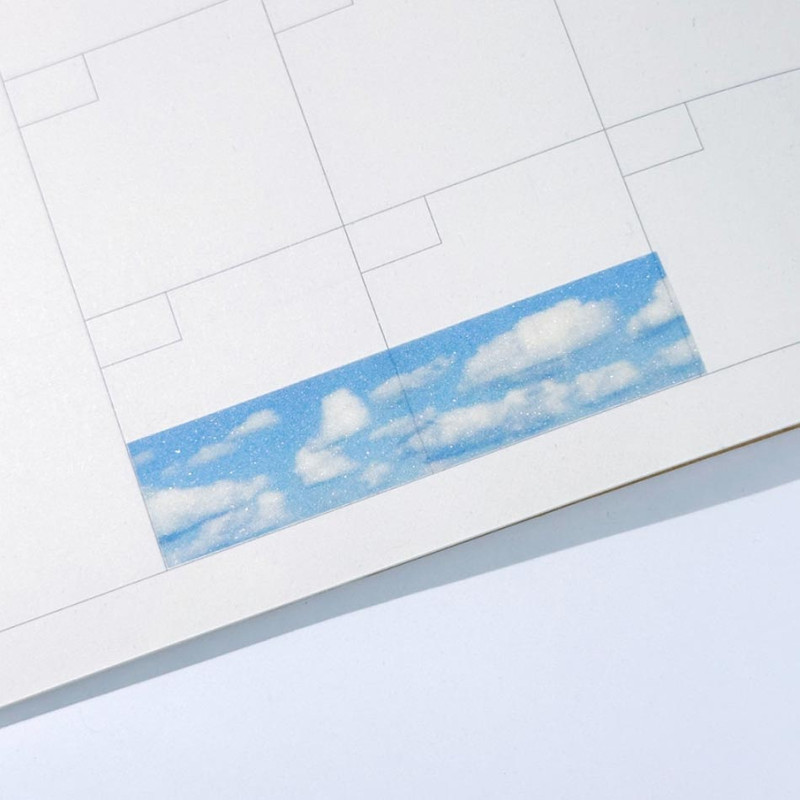 Usage example of Mingkit Cloud Glitter Washi Tape