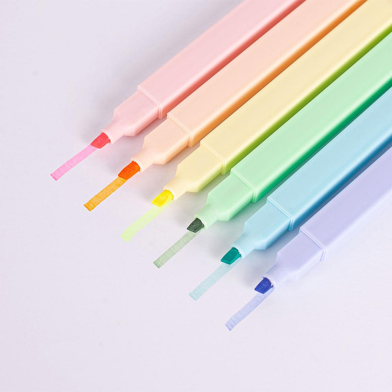 6 colors - Appree Rainbow Double Ended Highlight Set