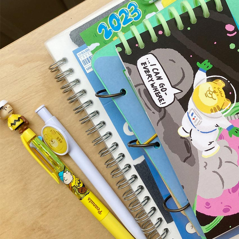 Cute illustration cover - Nostingker Go Everywhere Wire Bound Handy Notepad
