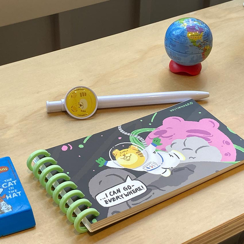 Nostingker Go Everywhere Wire Bound Handy Notepad