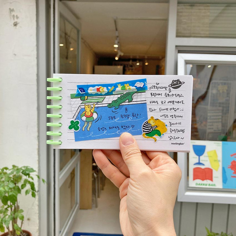 Right lined paper - Nostingker Go Everywhere Wire Bound Handy Notepad