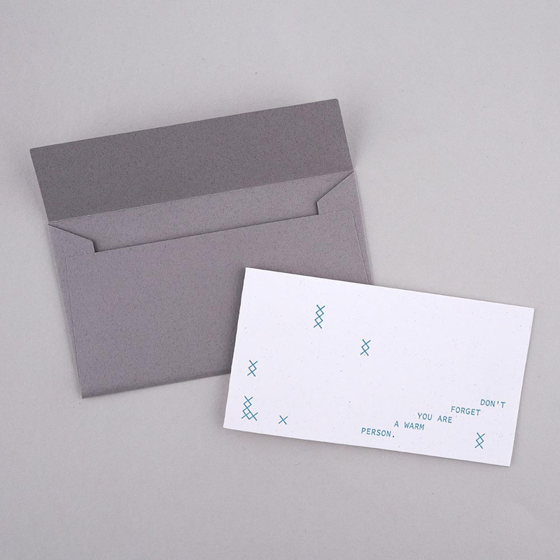 04 Don't Forget - Dash And Dot Letterpress Mini Card with Envelope Set 04 Don't Forget - Dash And Dot Letterpress Mini Card with Envelope Set