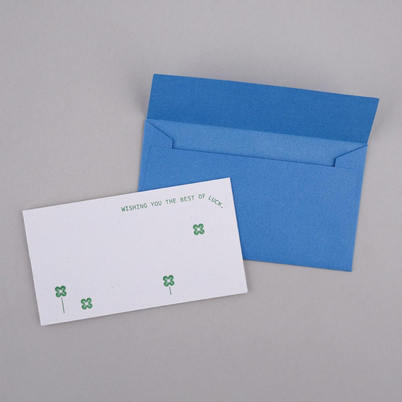 03 Best Luck - Dash And Dot Letterpress Mini Card with Envelope Set 03 Best Luck - Dash And Dot Letterpress Mini Card with Envelope Set