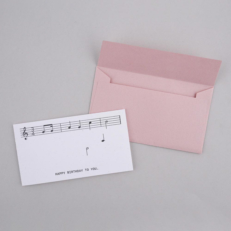 01 Happy Birthday - Dash And Dot Letterpress Mini Card with Envelope Set 01 Happy Birthday - Dash And Dot Letterpress Mini Card with Envelope Set