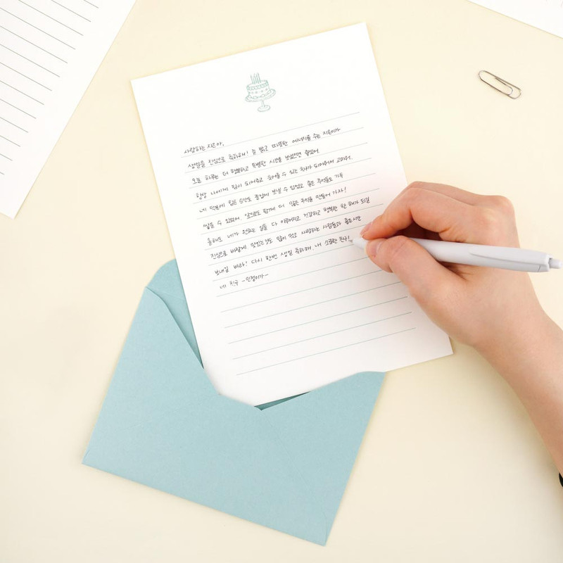 Usage example of Dash And Dot Ever More Letterpress Letter with Envelope Set Usage example of Dash And Dot Ever More Letterpress Letter with Envelope Set
