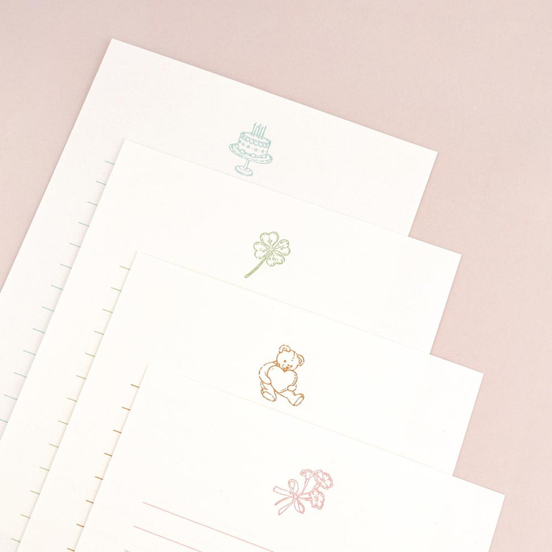 Letterpress design - Dash And Dot Ever More Letterpress Letter with Envelope Set Letterpress design - Dash And Dot Ever More Letterpress Letter with Envelope Set