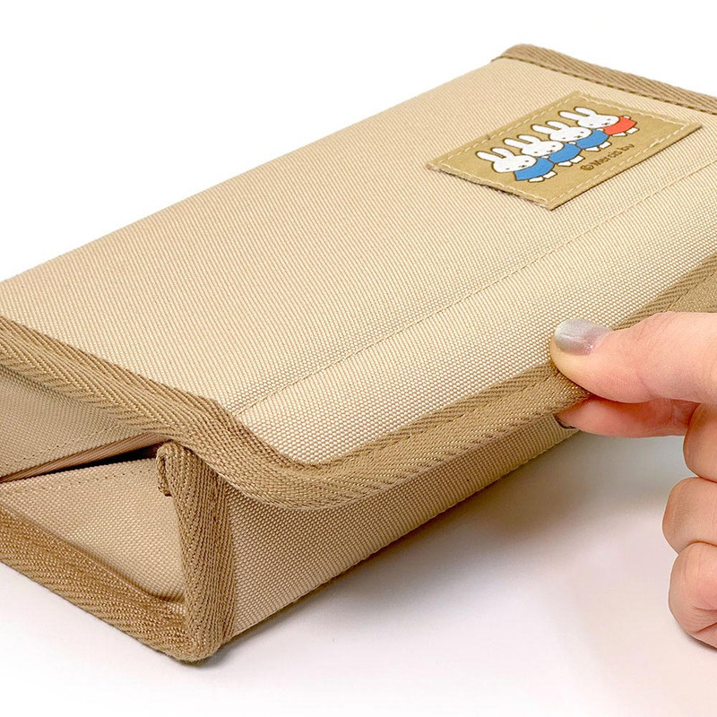 Magnetic closure - Miffy Large Capacity Fabric Pouch with Magnetic Snap