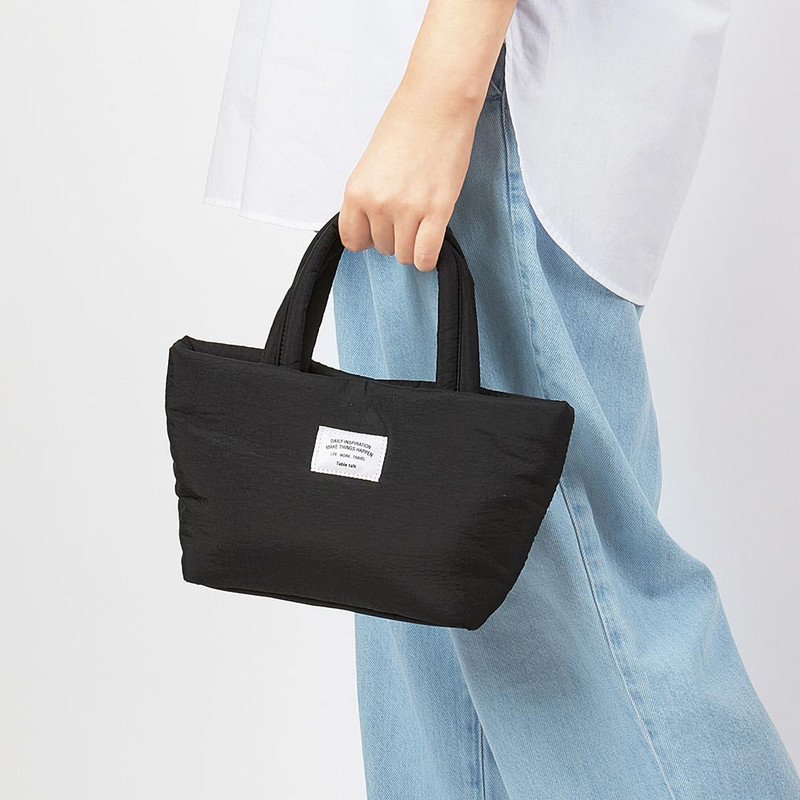 Black - Antenna Shop Table Talk Soft Small Tote Bag Black - Antenna Shop Table Talk Soft Small Tote Bag