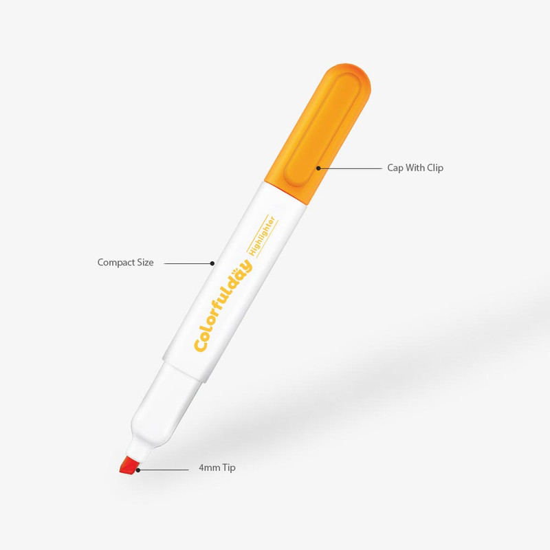 Detail of Monami Colorful Day Highlighter Marker Set