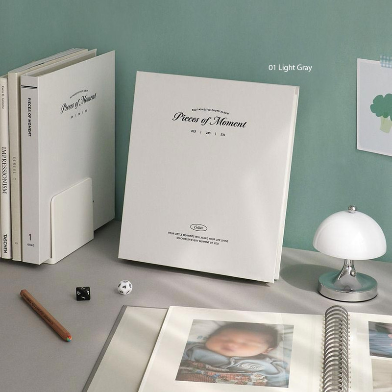 01 Light Grey - Iconic Collect Self Adhesive Photo Album