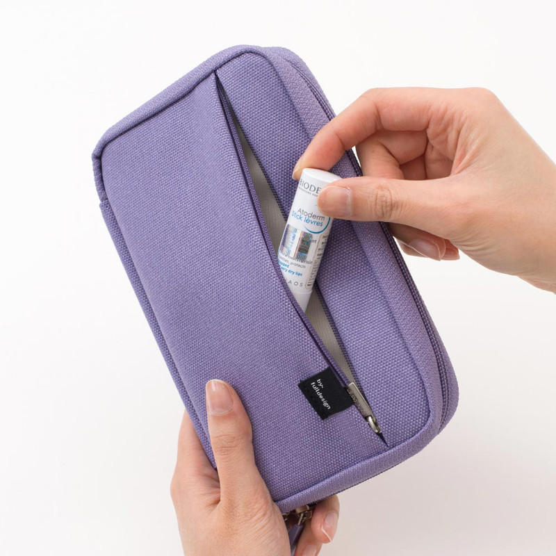 Front Pocket - Byfulldesign Multi Pocket Stationery Organizer Zipper Pouch