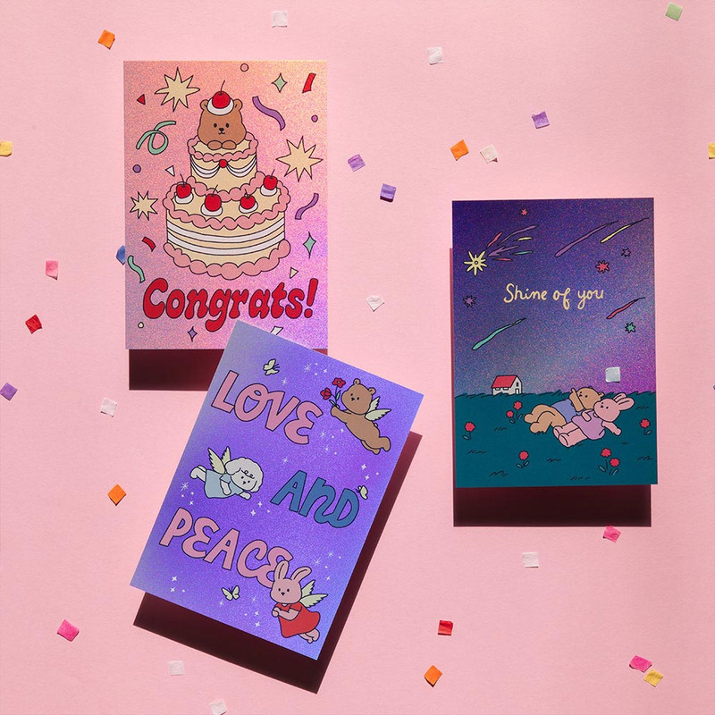 Dailylike My Buddy Hologram Card 05-07 Dailylike My Buddy Hologram Card 05-07
