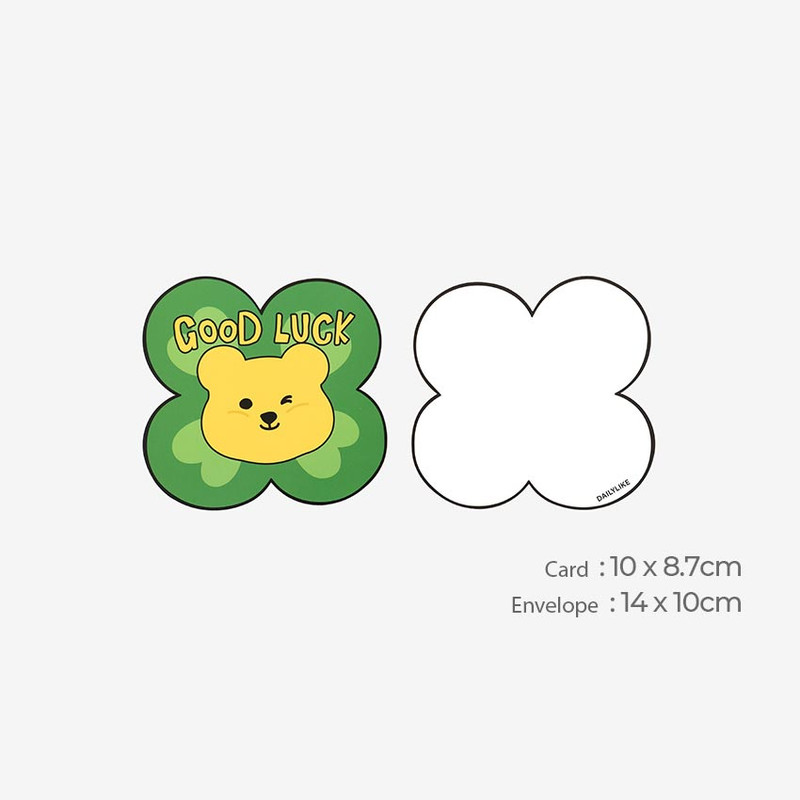 04 Jelly Bear - Good Luck - Dailylike Shape Card Set 01-04 04 Jelly Bear - Good Luck - Dailylike Shape Card Set 01-04
