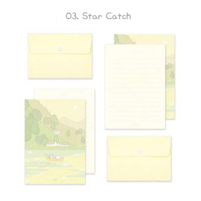 03 Star Catch - Dash And Dot Bodri Letter And Envelope Set 03 Star Catch - Dash And Dot Bodri Letter And Envelope Set