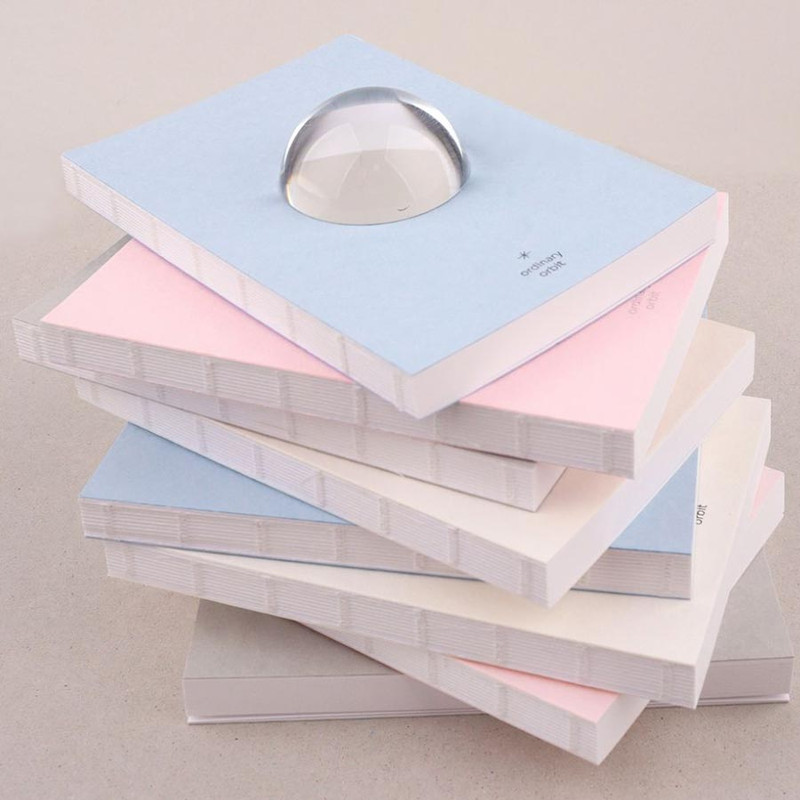 Thread-Sewn Binding - Dash And Dot Ordinary Orbit A6 Grid And Blank Notebook Thread-Sewn Binding - Dash And Dot Ordinary Orbit A6 Grid And Blank Notebook