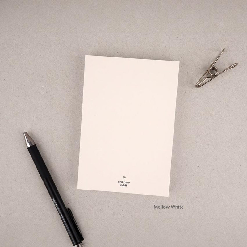 03 Mellow White - Dash And Dot Ordinary Orbit A6 Grid And Blank Notebook 03 Mellow White - Dash And Dot Ordinary Orbit A6 Grid And Blank Notebook
