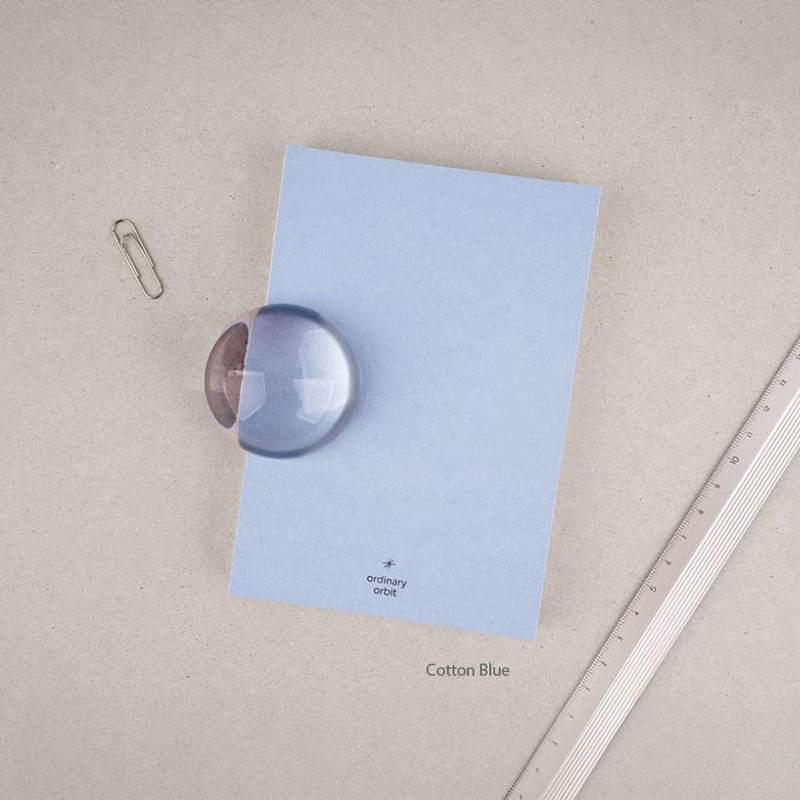 01 Cotton Blue - Dash And Dot Ordinary Orbit A6 Grid And Blank Notebook 01 Cotton Blue - Dash And Dot Ordinary Orbit A6 Grid And Blank Notebook