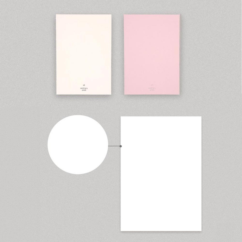 Blank  Paper Notebook - Dash And Dot Ordinary Orbit A6 Grid And Blank Notebook Blank  Paper Notebook - Dash And Dot Ordinary Orbit A6 Grid And Blank Notebook