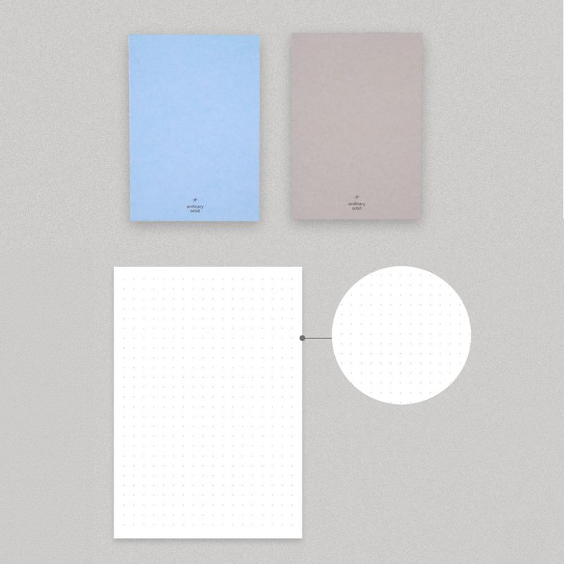 Dot grid Paper Notebook - Dash And Dot Ordinary Orbit A6 Grid And Blank Notebook Dot grid Paper Notebook - Dash And Dot Ordinary Orbit A6 Grid And Blank Notebook