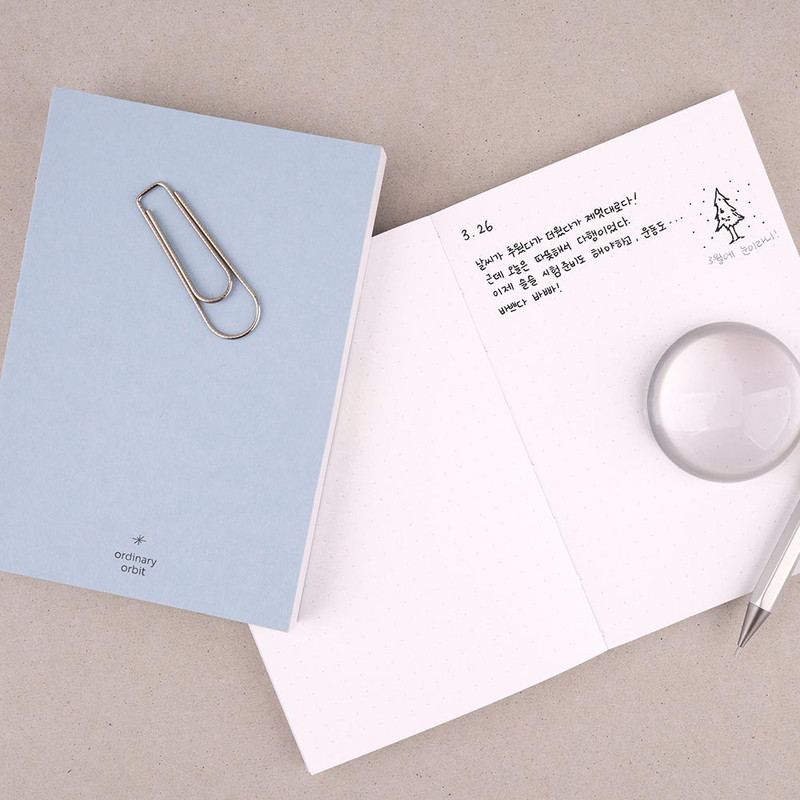 120gsm paper - Dash And Dot Ordinary Orbit A6 Grid And Blank Notebook 120gsm paper - Dash And Dot Ordinary Orbit A6 Grid And Blank Notebook